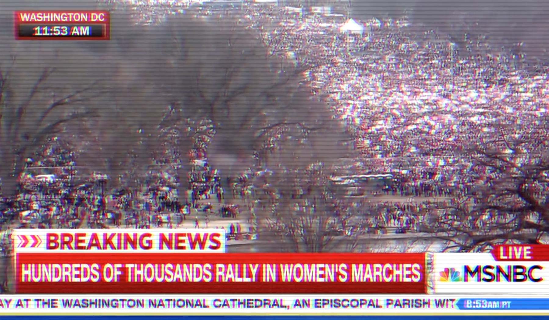 Breaking news footage