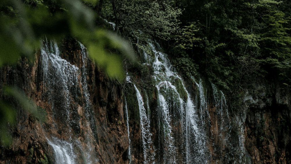 Cascading waterfall